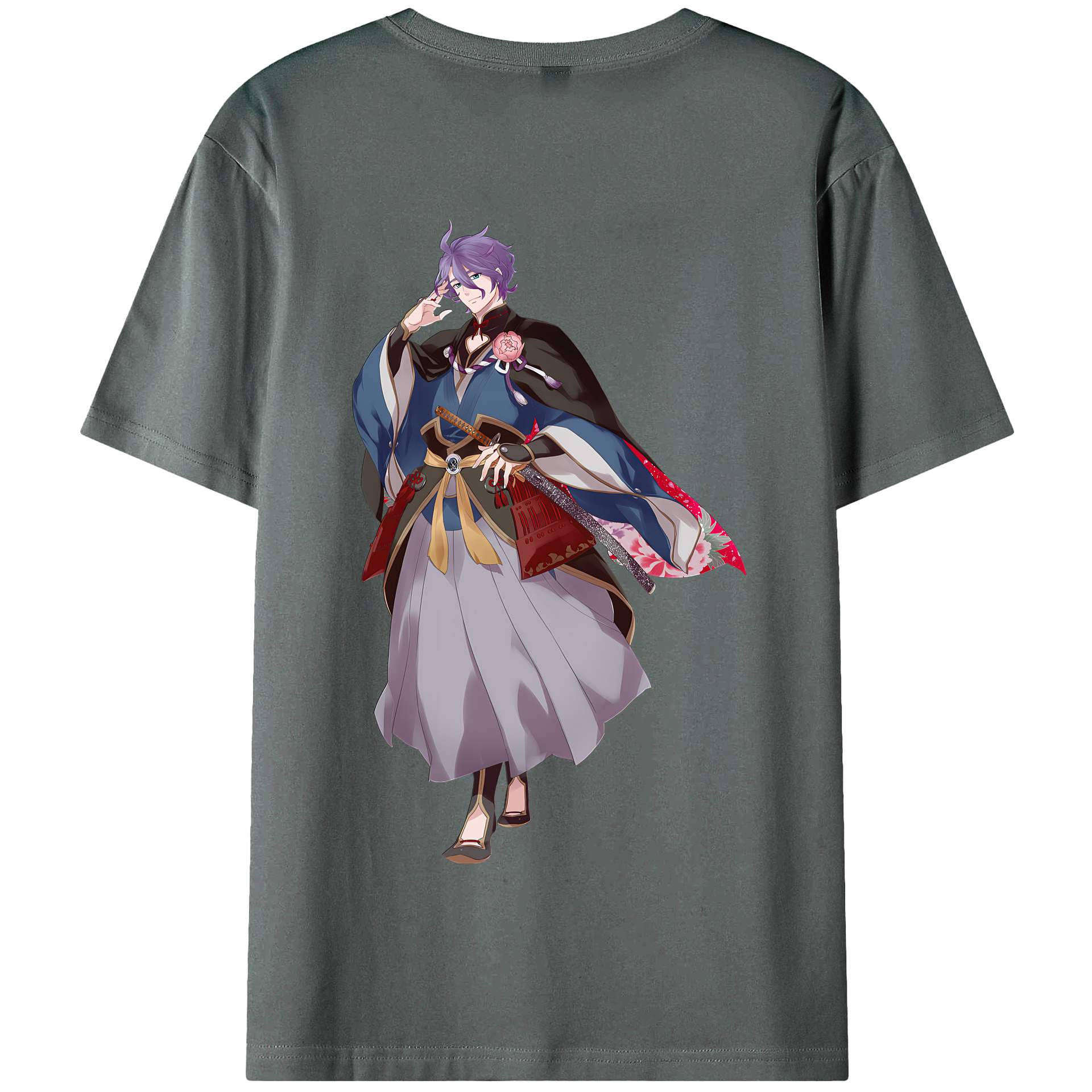 （画像用） 刀剣乱舞 Touken Ranbu 綿100％半袖Tシャツ（背面プリント）